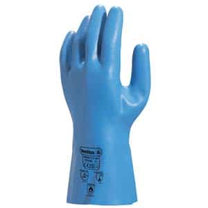 GANTS DE MÉNAGE ÉPAIS JERSEY FLOQUES BLEUS